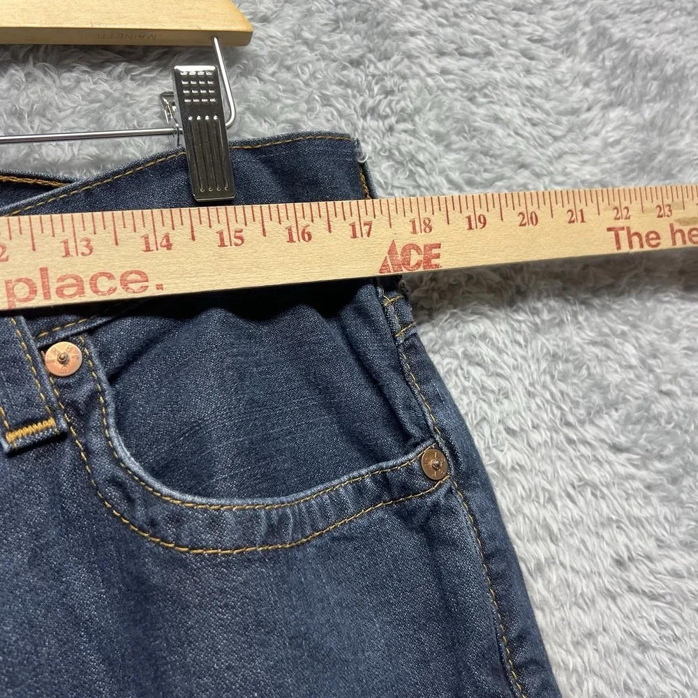 True Religion Jeans Mens 34x31‎ Blue Straight Flap Back Pockets World Tour